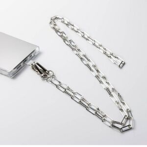 Silver Link Chain Phone Crossbody Strap